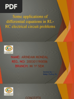 Some Applications of Differential Equations in RL-RC Electrical Circuit