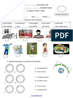 Match The Activities With The Pictures.: Duration: 40 Minutes