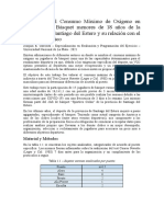 Valoración Del Consumo Máximo de Oxígeno en Jugadores de Básquet Menores de 18 Años de La Provincia de Santiago Del Estero y Su Relacion Con El Puesto Específico