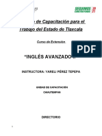 MANUAL INGLÉS AVANZADO II en Linea PROFA. YARELI