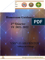 Homeroom Guidance 2 Quarter SY 2021-2022: Yson O.Abarintos