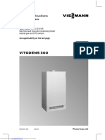 Service instructions for Viessmann Vitodens 300 wall mounted condensing boiler