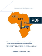 Quality Assurance Procedures Manual - Super Rock 2011