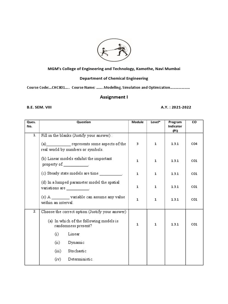 MSO Modelling Assignment Questions | PDF | Equations | Fluid Dynamics