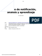 Proceso de Notificación, Análisis y Aprendizaje