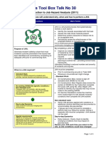 Otis Tool Box Talk No 30: Introduction To Job Hazard Analysis (2011)