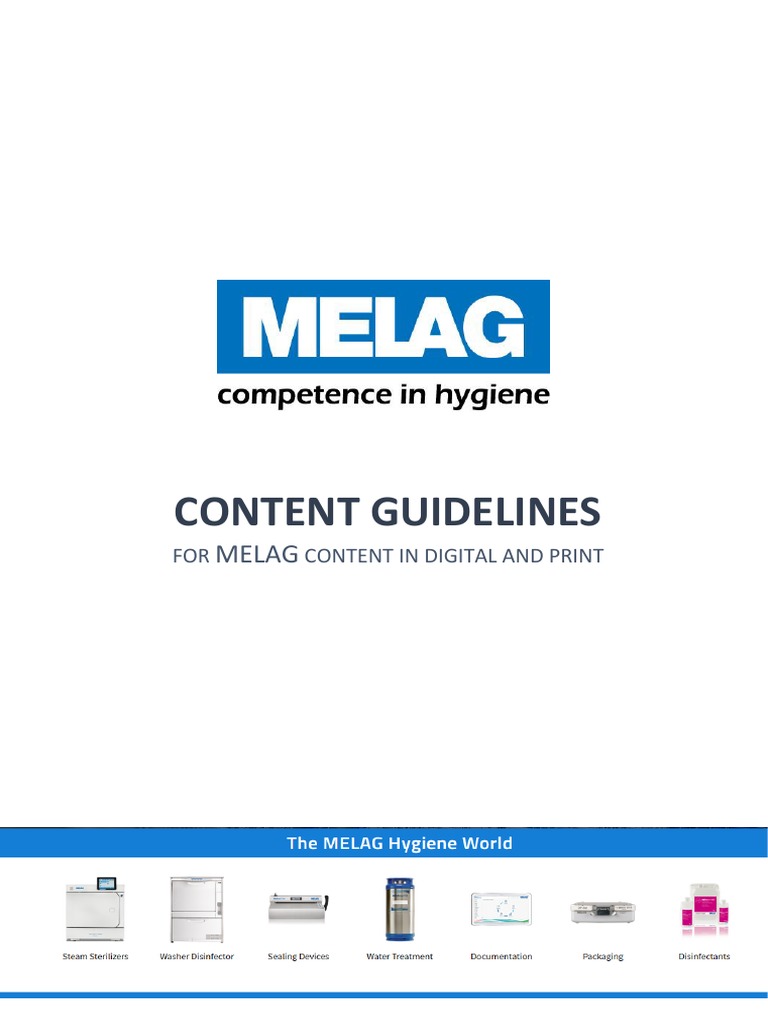 MELAG Content Guidelines 2.1 ENG | PDF | Websites | Sterilization ...
