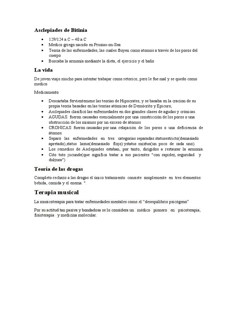 Asclepiades de Bitinia PDF