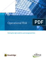 Operational Risk White Paper Tailoring the Right Model for Asset Management Firms