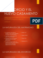 EL DIVORCIO Y EL NUEVO CASAMIENTO Power Point