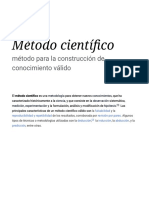 Método Científico - Wikipedia, La Enciclopedia Libre