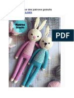 Grand Lapin Au Crochet Amigurumi PDF Gratuit