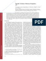 Pongo Pygmaeus Pygmaeus: Speciation and Intrasubspecific Variation of Bornean Orangutans