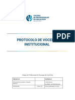 PR COM 002 Protocolo Vocería Institucional