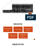 Higiene y cuidado de la piel