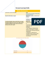 Personal Learning Profile