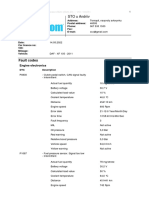 DAF XF 105 2011 Fault Codes and Data