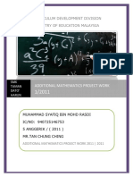 Additional Mathematics Project Work 1