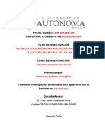 Plan de investigación sobre Factores asociados a la deserción estudiantil en la Facultad de Educación de la UNCP