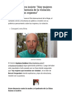 Gustavo Cordera Insiste: "Hay Mujeres Que Tienen La Fantasía de La Violación para Llegar A Un Orgasmo"