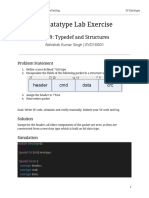 SV Datatype Lab Exercise: Lab 9: Typedef and Structures