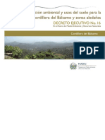 Zonificacion Ambiental Uso Del Suelo Cordillera Del Bálsamo Decreto Ejecutivo 16