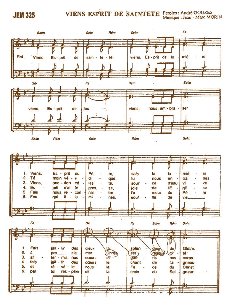 Viens, Esprit de Sainteté JEM 325 OK PDF