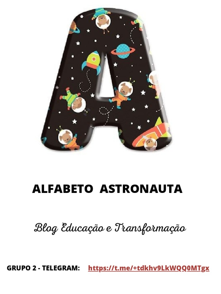 Alfabeto Astronauta: Blog Educacional | PDF