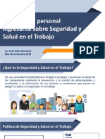 Inducción en Seguridad y Salud en El Trabajo.