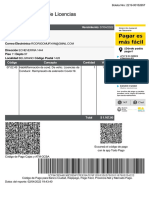 Factura Renovación Licencia