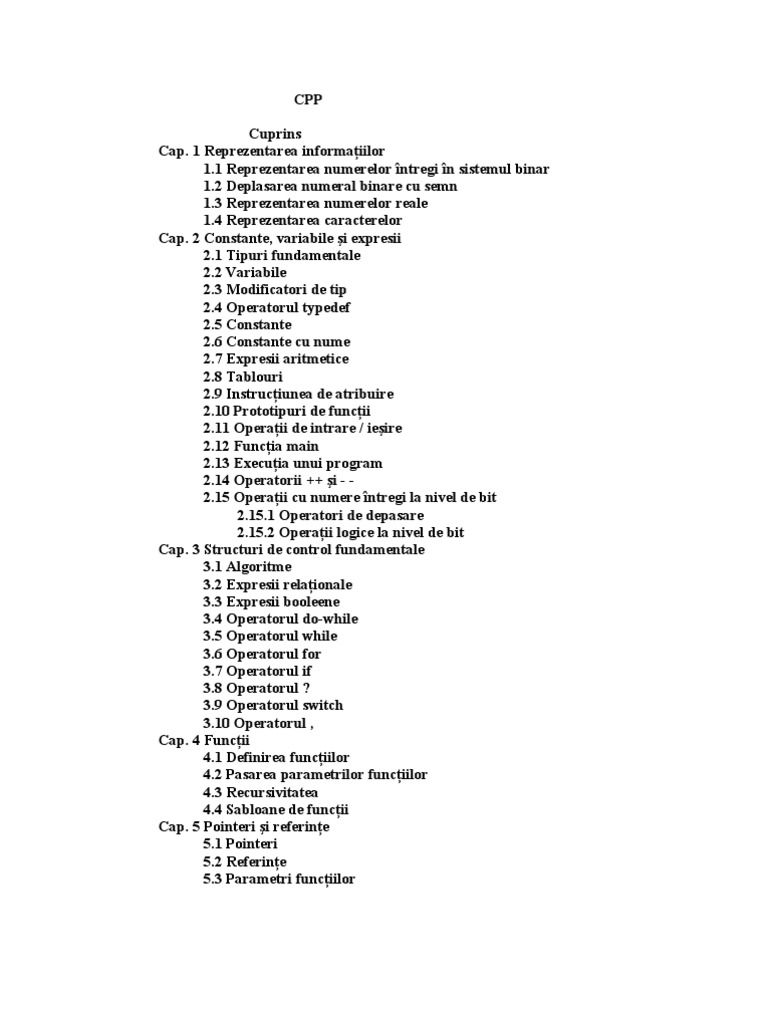 Curs Program Are C++ | PDF