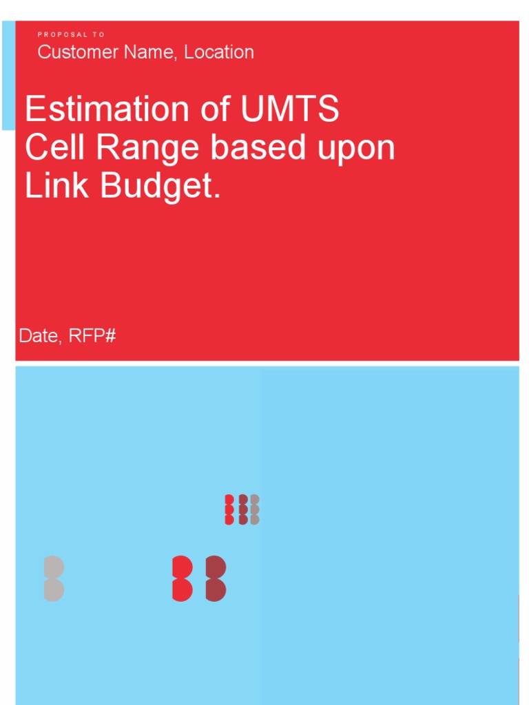 UMTS Cell Range Estimation Guide | PDF | Decibel | Logarithm