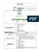 Perfil de Cargo Administrador