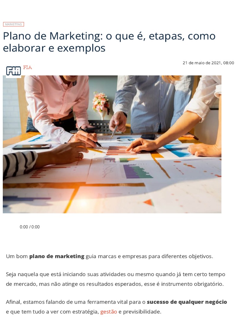 Como Elaborar um Plano de Marketing Eficaz | PDF | Marketing ...