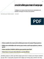 Cómo Cuadrar Los Macros de Tu Dieta para Un Cuerpo 10