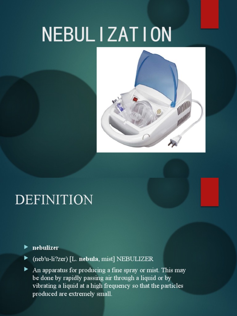 Nebulisation | PDF | Clinical Medicine | Health Care