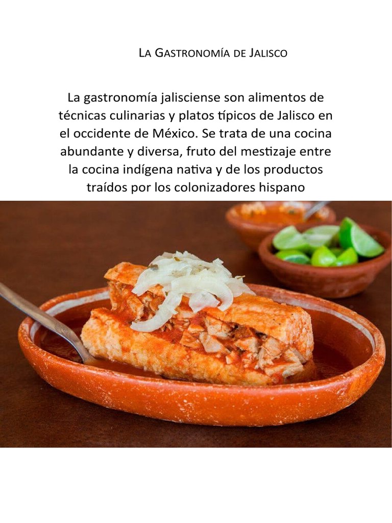 Gastronomía de Jalisco | PDF | Cocina mexicana | Cocina norteamericana