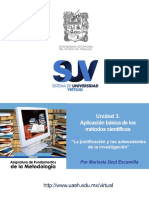 La justificación y los antecedentes de la investigación