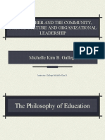 Ed 6 Teacher and The Community, School Culture and Organizational Leadership