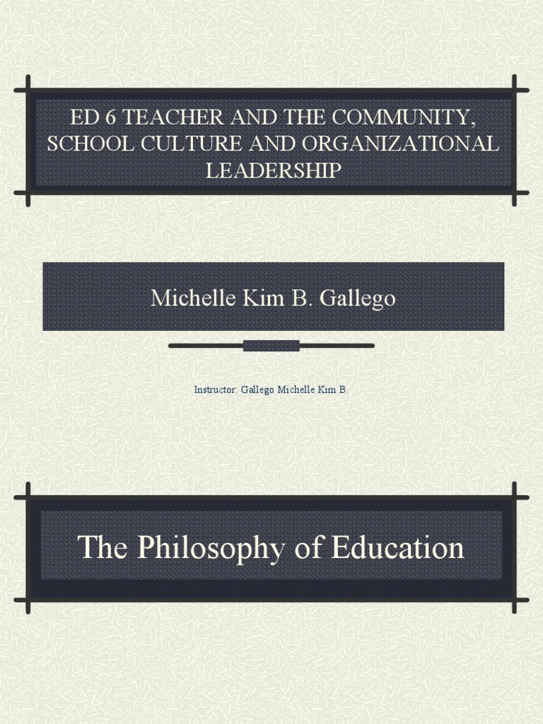 Educational Philosophies Overview | PDF | Philosophy Of Education ...