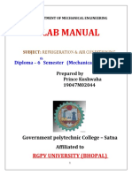 Lab Manual: RGPV University (Bhopal)