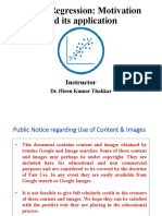 Ridges Regression: Motivation and Its Application: Instructor