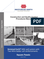 Retained Earth Square Panel Construction Manual v2020.1 PDF