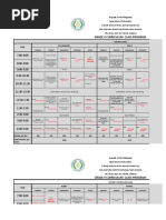 Grade 9 Curriculum Class Program: San Jose Del Monte National High School