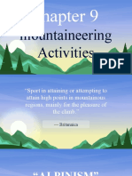 Lesson 9 Mountaineering Activities