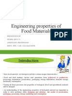 Engineering Properties of Food Materials
