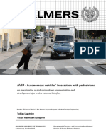 Autonomous Vehicles Interaction With Pedestrians