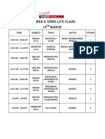 Rep Med & Engg Live Class 18 March