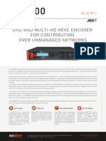 Uhd and Multi-Hd Hevc Encoder For Contribution Over Unmanaged Networks