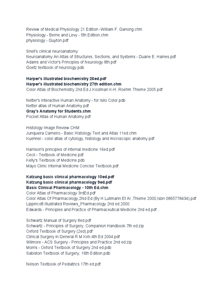Medical Textbooks for Students | PDF | Medicine | Pathology